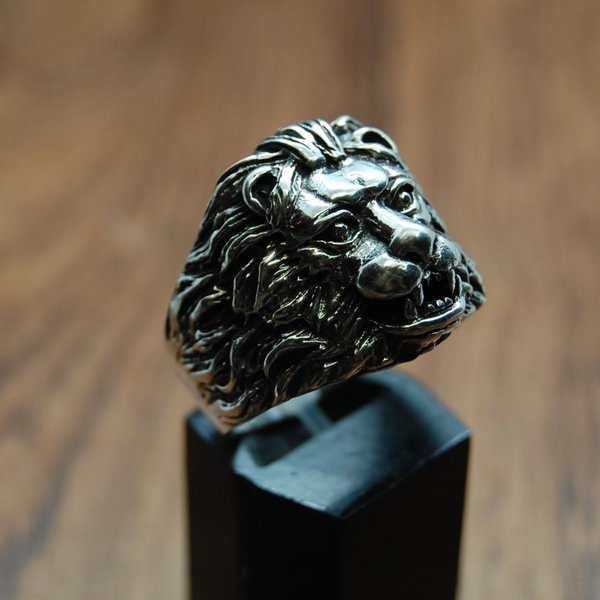 Löwenring Silber