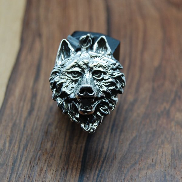 Wolfsanhänger - Silber